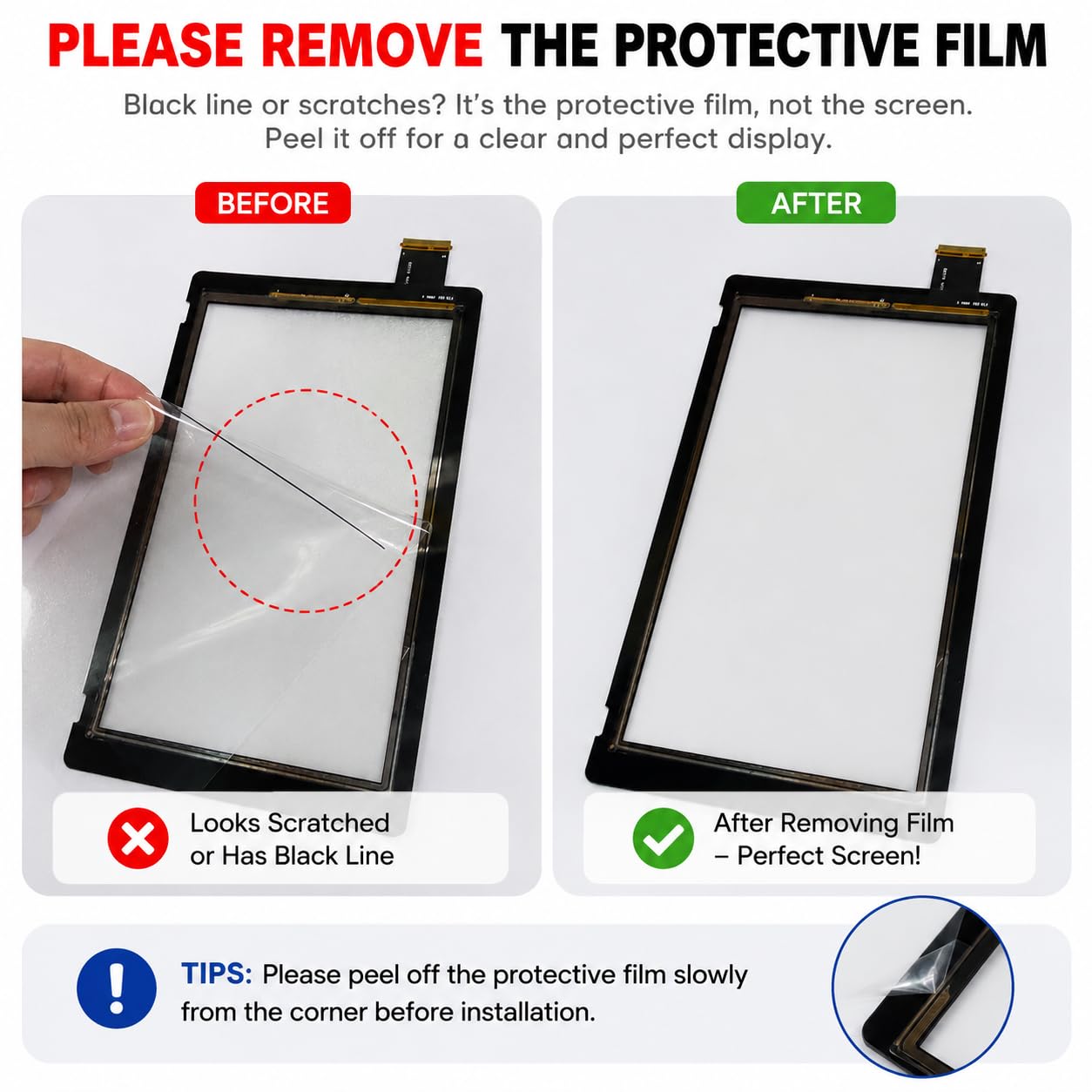 ニンテンドースイッチ　ディスプレイ Amazon.com: Replacement for Nintendo Switch Screen Replacement HAC
